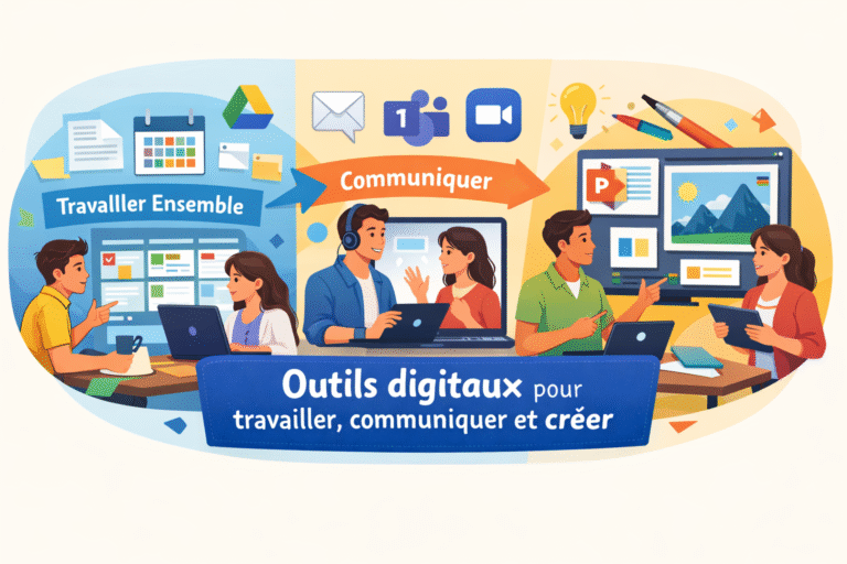 Outils digitaux pour travailler, communiquer et créer